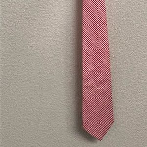 Mens Polo Ralph Lauren Red and White Silk Tie